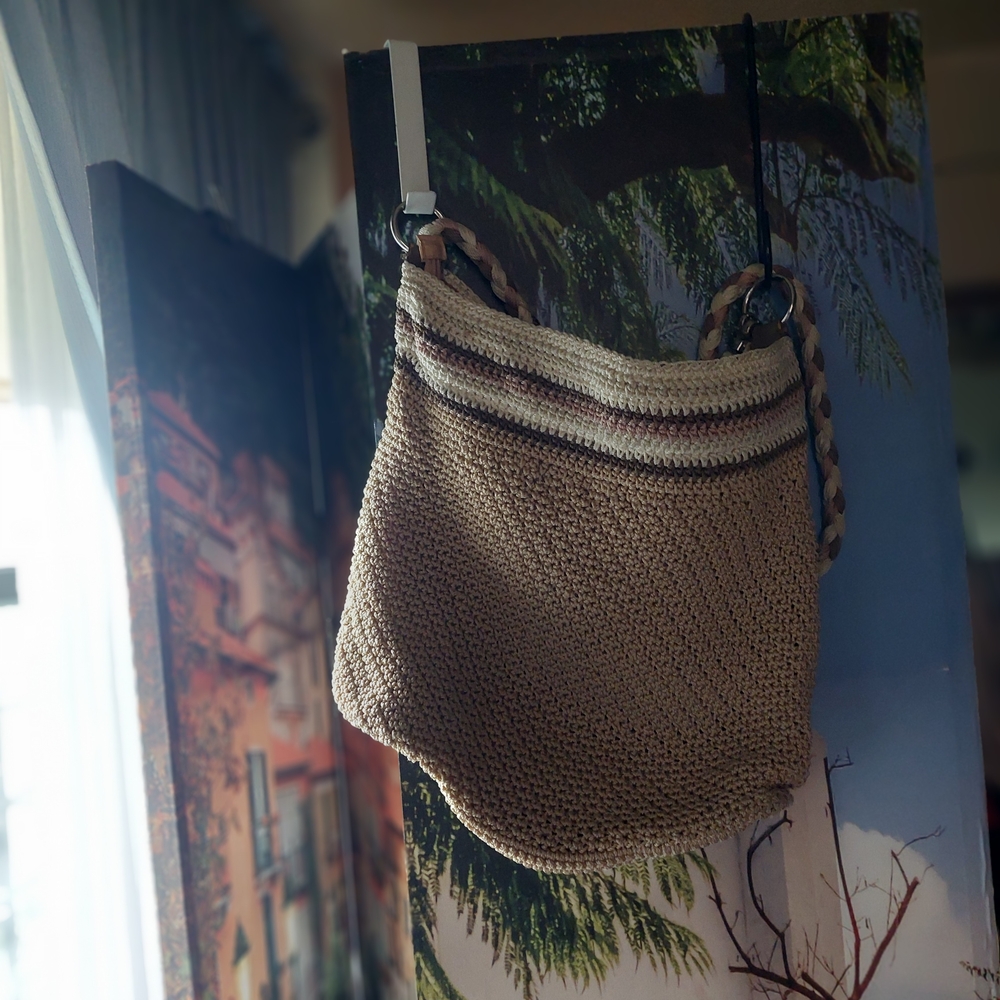 The Sak. Tan Crochet Shoulder Bag - Picture 3 of 5